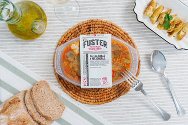 Paella de habas y alcachofas