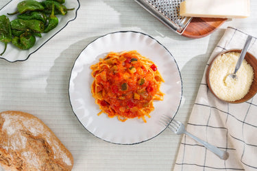 Tallarines con verduras
