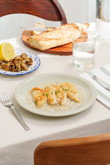 Pollo con boletus