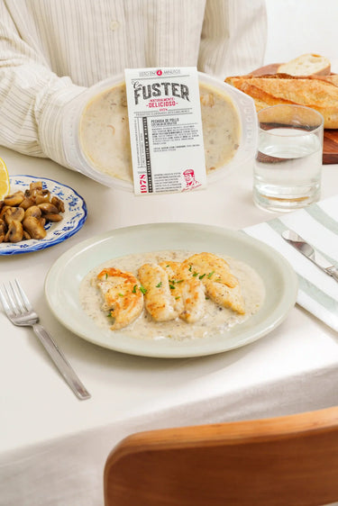 Pollo con boletus